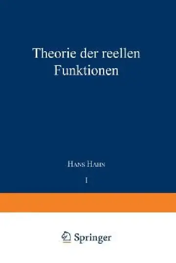 Cover of Theorie Der Reellen Funktionen