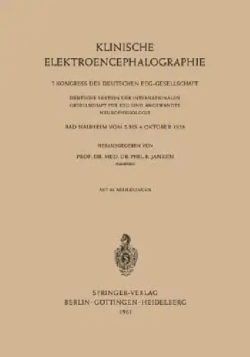 Cover of Klinische Elektroencephalographie