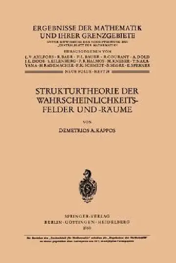 Cover of Strukturtheorie Der Wahrscheinlichkeitsfelder Und -Räume