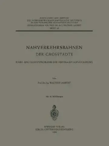 Cover of Nahverkehrsbahnen Der Grosstädte