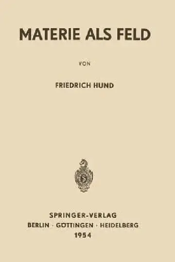 Cover of Materie ALS Feld