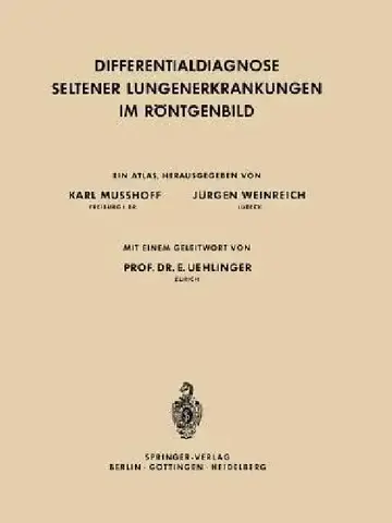 Cover of Differentialdiagnose Seltener Lungenerkrankungen Im Röntgenbild