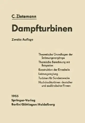 Cover of Die Dampfturbinen
