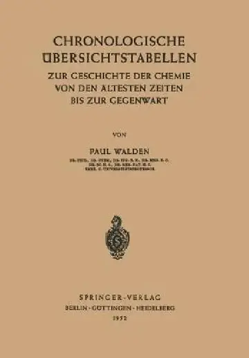 Cover of Chronologische Übersichtstabellen