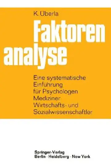 Cover of Faktorenanalyse