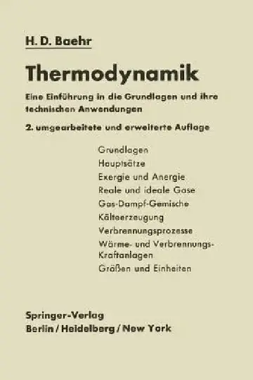 Cover of Thermodynamik