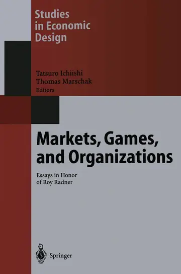 Cover of Markets, Games, and Organizations