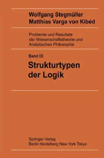 Cover of Strukturtypen Der Logik