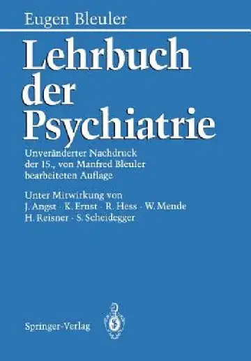 Cover of Lehrbuch Der Psychiatrie