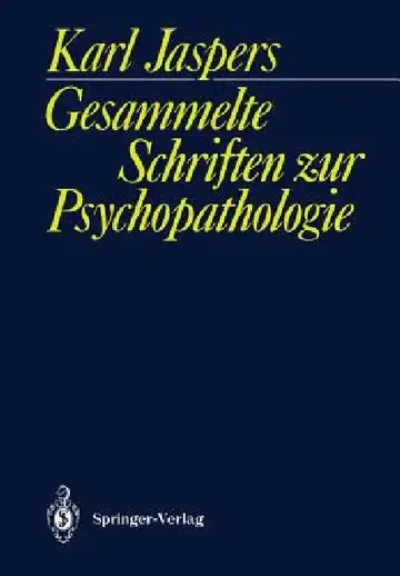 Cover of Gesammelte Schriften Zur Psychopathologie