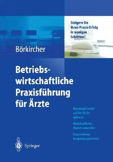 Cover of Betriebswirtschaftliche Praxisführung Für Ärzte