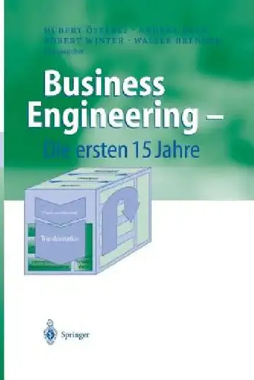 Cover of Business Engineering -- Die Ersten 15 Jahre