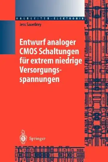 Cover of Entwurf Analoger CMOS Schaltungen Für Extrem Niedrige Versorgungsspannungen