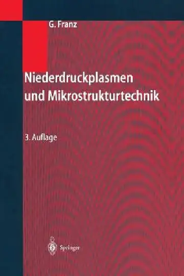 Cover of Niederdruckplasmen Und Mikrostrukturtechnik