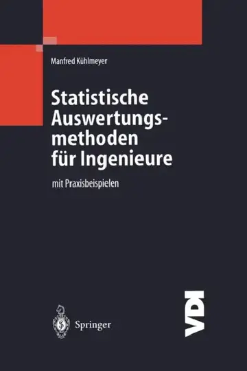 Cover of Statistische Auswertungsmethoden Für Ingenieure