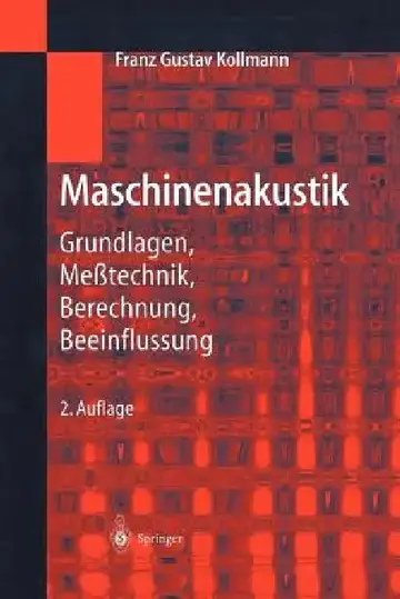 Cover of Maschinenakustik