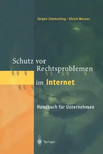 Cover of Schutz VOR Rechtsproblemen Im Internet