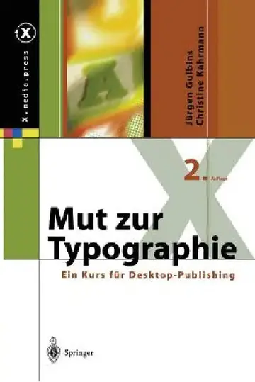 Cover of Mut Zur Typographie