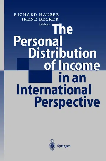 Cover of The Personal Distribution of Income in an International Perspective