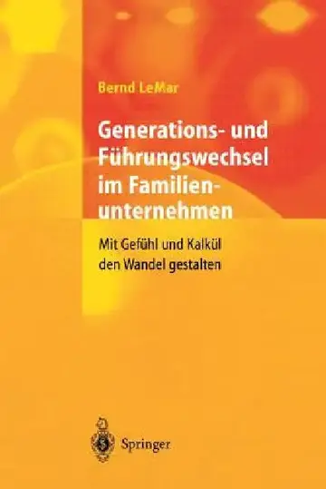 Cover of Generations- Und Führungswechsel Im Familienunternehmen