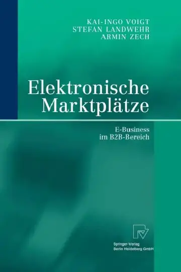Cover of Elektronische Marktplätze