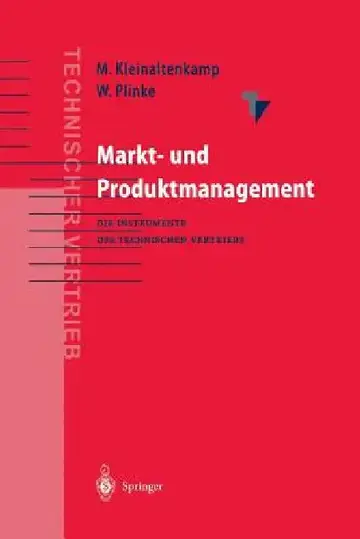 Cover of Markt- Und Produktmanagement