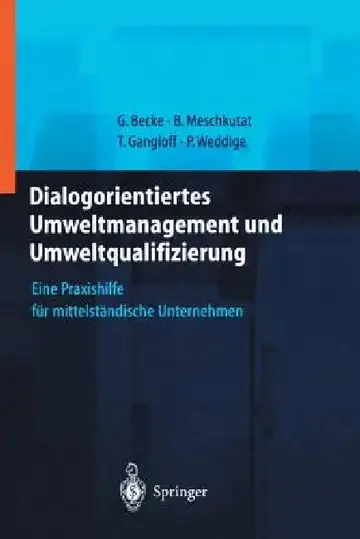 Cover of Dialogorientiertes Umweltmanagement Und Umweltqualifizierung