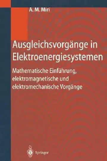 Cover of Ausgleichsvorgänge in Elektroenergiesystemen