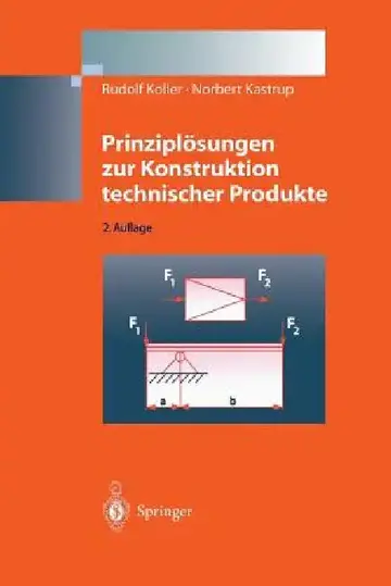 Cover of Prinziplösungen Zur Konstruktion Technischer Produkte