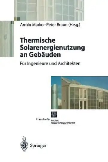 Cover of Thermische Solarenergienutzung an Gebäuden