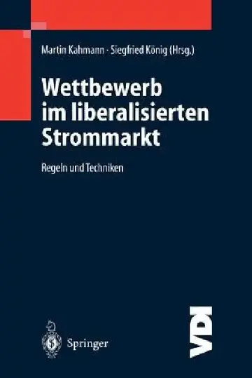 Cover of Wettbewerb Im Liberalisierten Strommarkt