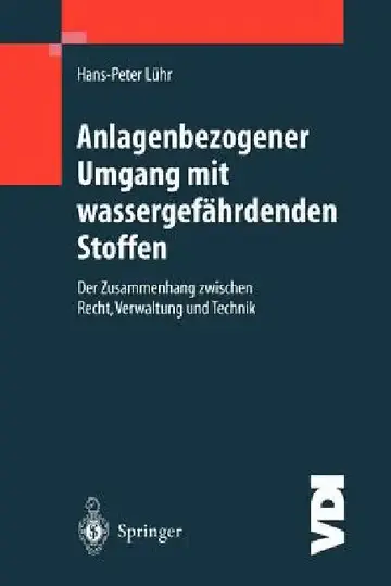 Cover of Anlagenbezogener Umgang Mit Wassergefährdenden Stoffen