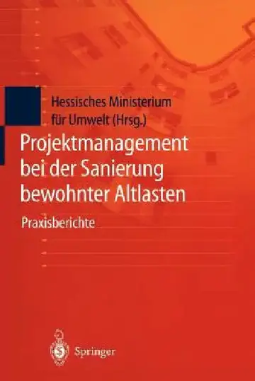 Cover of Projektmanagement Bei Der Sanierung Bewohnter Altlasten