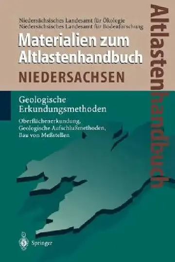 Cover of Altlastenhandbuch Des Landes Niedersachsen. Materialienband
