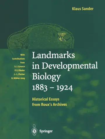 Cover of Landmarks in Developmental Biology 1883–1924