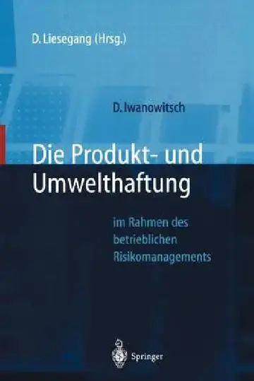 Cover of Die Produkt- Und Umwelthaftung