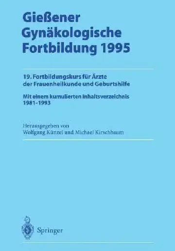 Cover of Gießener Gynäkologische Fortbildung 1995