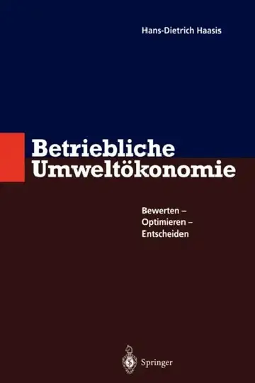 Cover of Betriebliche Umweltökonomie