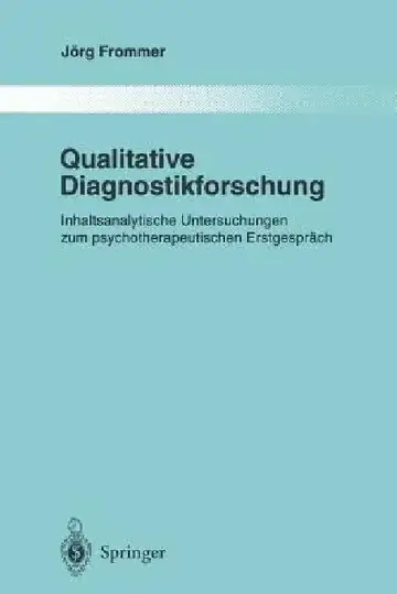 Cover of Qualitative Diagnostikforschung
