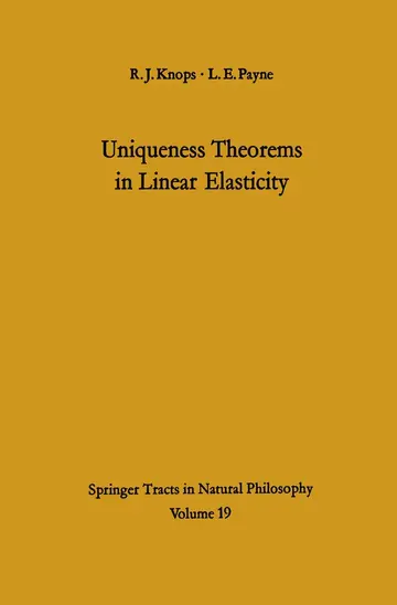 Cover of Uniqueness Theorems in Linear Elasticity