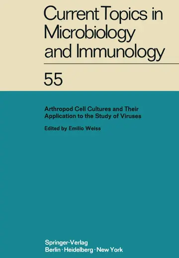 Cover of Arthropod Cell Cultures and Their Application to the Study of Viruses