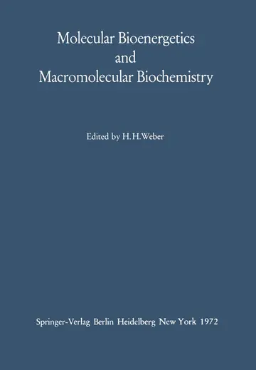 Cover of Molecular Bioenergetics and Macromolecular Biochemistry