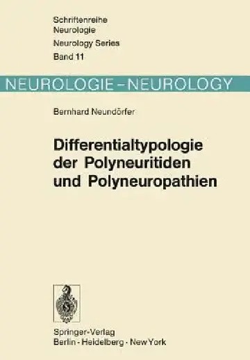 Cover of Differentialtypologie Der Polyneuritiden Und Polyneuropathien