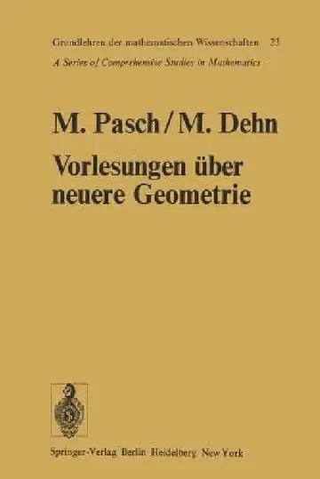 Cover of Vorlesungen Über Die Neuere Geometrie