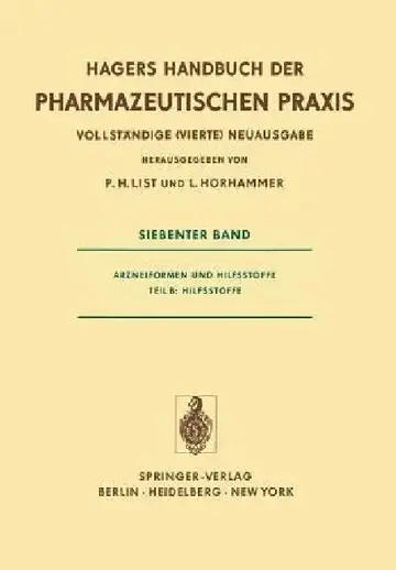 Cover of Arzneiformen Und Hilfsstoffe