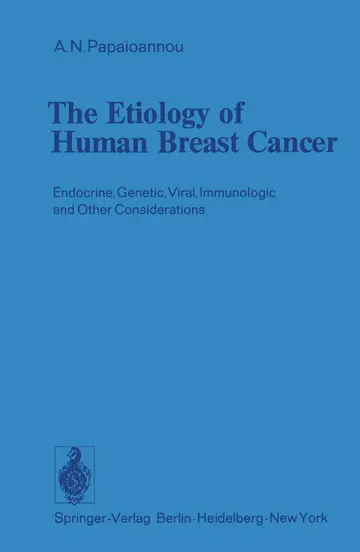 Cover of The Etiology of Human Breast Cancer