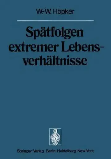 Cover of Spätfolgen Extremer Lebensverhältnisse