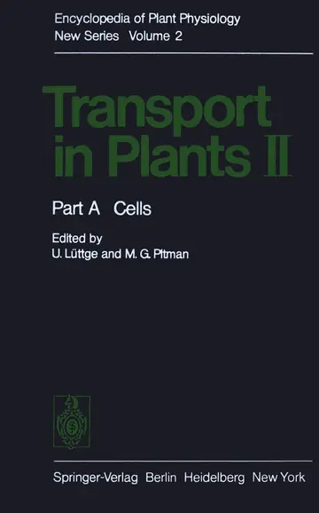 Cover of Transport in Plants II