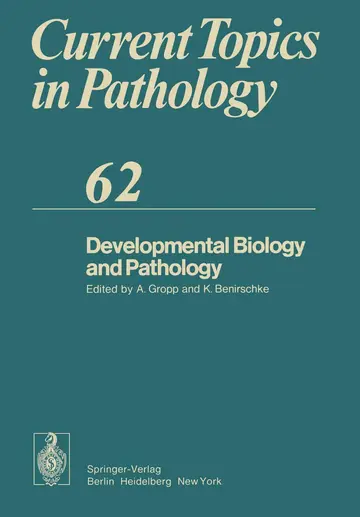 Cover of Developmental Biology and Pathology