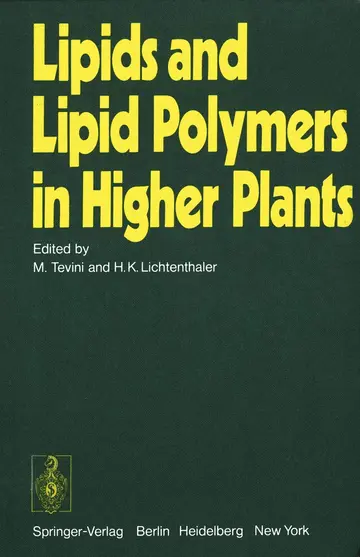 Cover of Lipids and Lipid Polymers in Higher Plants